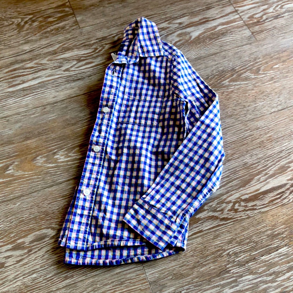 Boy’s Children’s Place Gingham Poplin Button Up Shirt